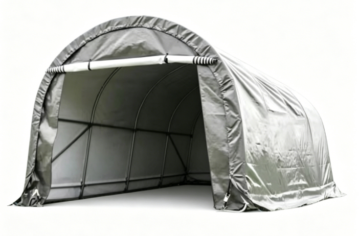 GreenYard Folien Autogarage, ca. 300 x 600 x 240 cm – Grau
