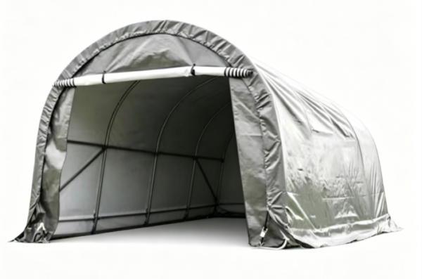GreenYard Folien Autogarage, ca. 360 x 610 x 240 cm – Grau