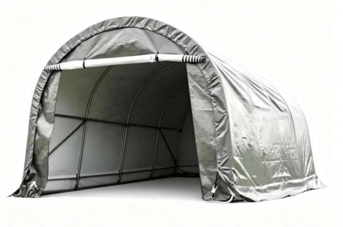 GreenYard Folien Autogarage, ca. 360 x 610 x 240 cm – Grau