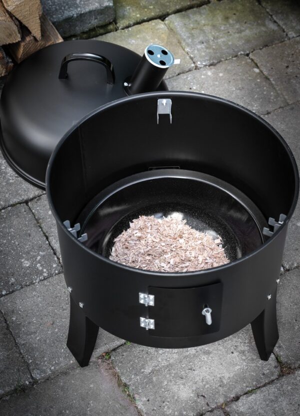 HIGHFELD BBQ Smoker rund mit Grill und Ofen