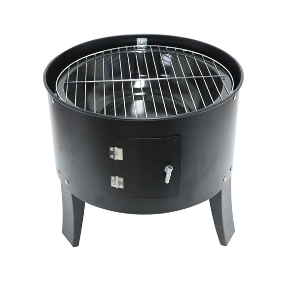 HIGHFELD BBQ Smoker rund mit Grill und Ofen