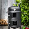 HIGHFELD BBQ Smoker rund mit Grill und Ofen