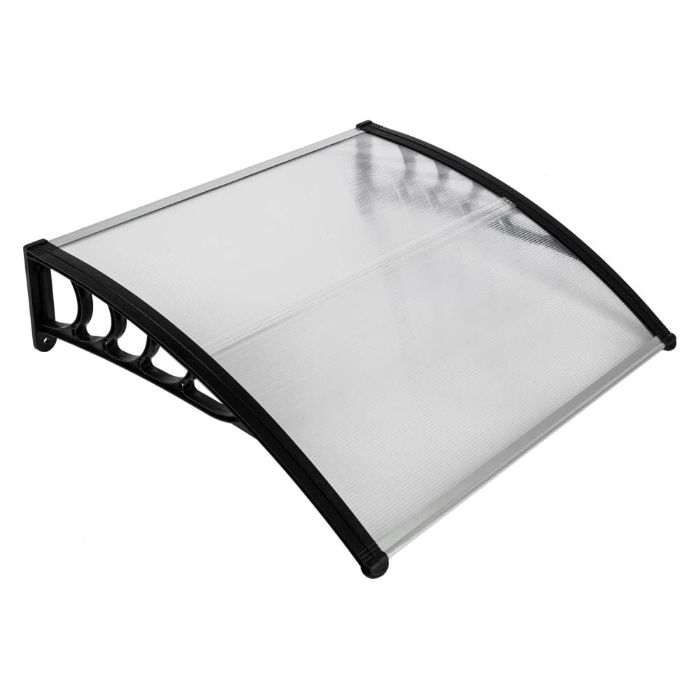 GreenYard Kunststoff – Vordach, ca. 120 x 80 x 23, 5 cm – Transparent