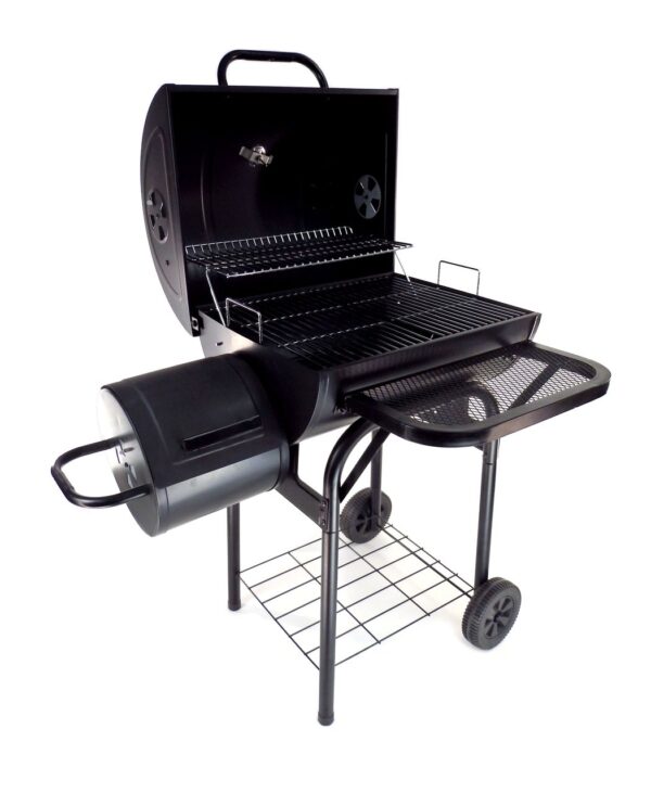 GRILLGOURMET Holzkohlefassgrill – ca. 90 x 70 x 126 cm