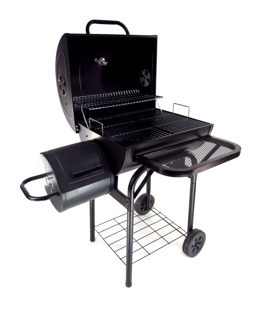 GRILLGOURMET Holzkohlefassgrill – ca. 90 x 70 x 126 cm