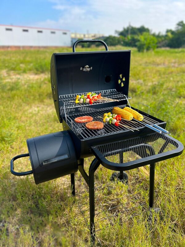 GRILLGOURMET Holzkohlefassgrill – ca. 90 x 70 x 126 cm