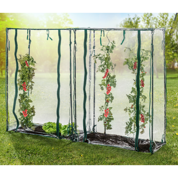 GreenYard 2er – Set Tomatengewächshäuser, ca.150 x 100 x 50 cm
