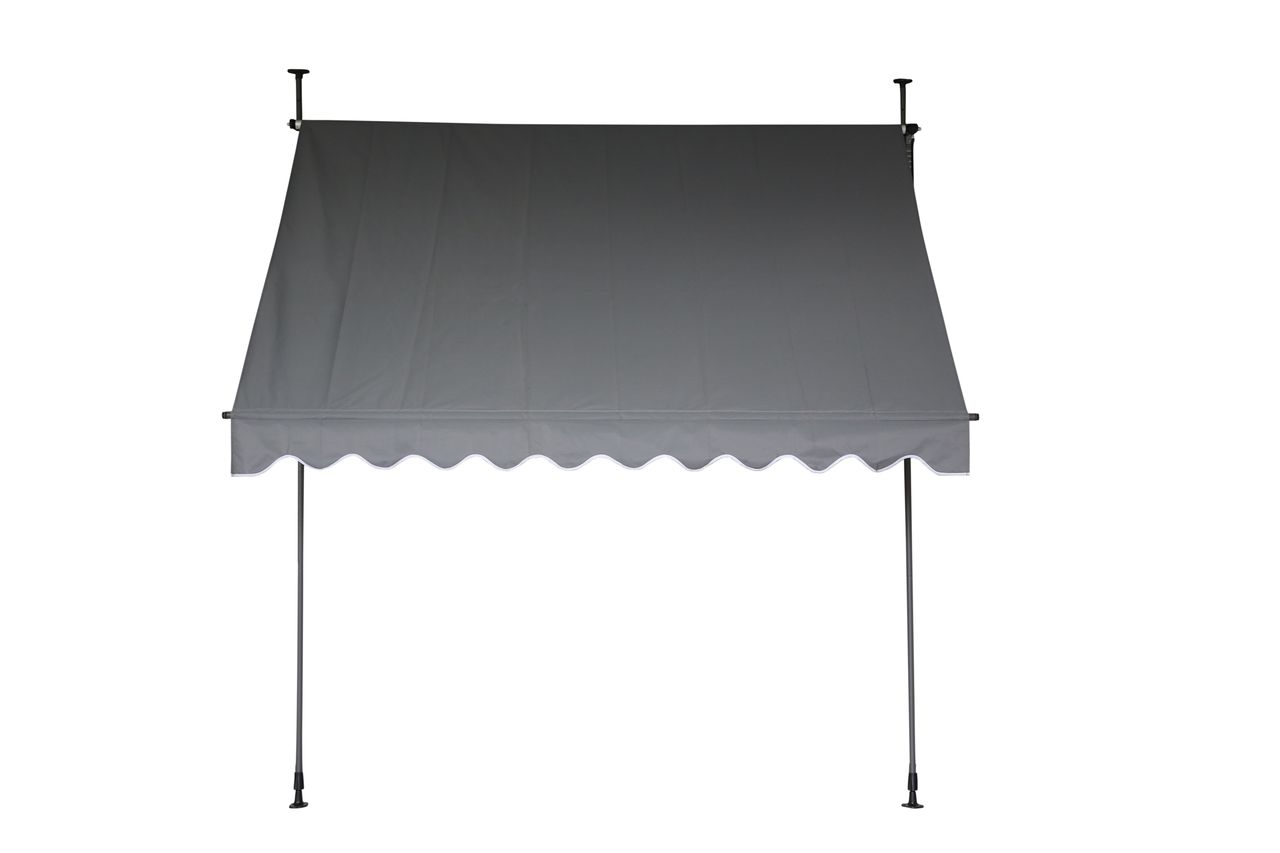 Better Home Klemmmarkise Sonnenschutz mit Handkurbel – Anthrazit