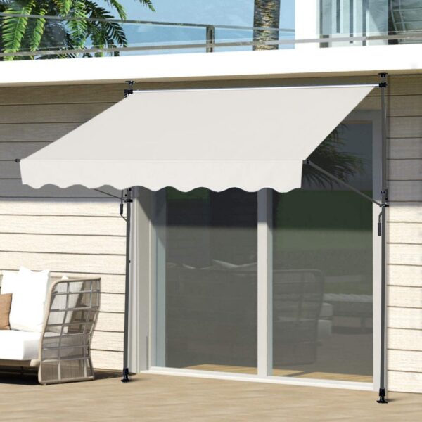 Better Home Klemmmarkise Sonnenschutz mit Handkurbel – Beige