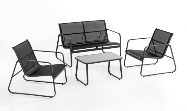 POWERTEC GARDEN 4tlg. Garten – Set – schwarz