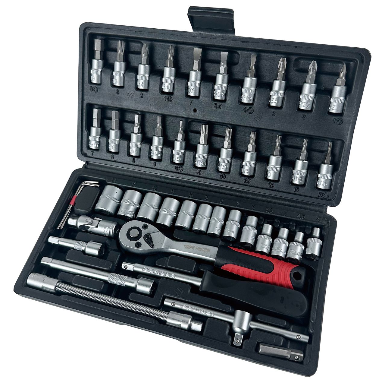 Tech-Craft Ratschen – und Bit Set, 46 – tlg.