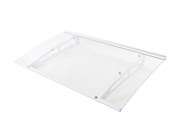 POWERTEC GARDEN Vordach aus (4mm PC) ca. 150 x 90 cm – Transparent