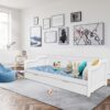4059306113996-1 Better Home Funktionsbett ca. 90 x 200 cm ausziehbares Bett inkl. Lattenrost weiß