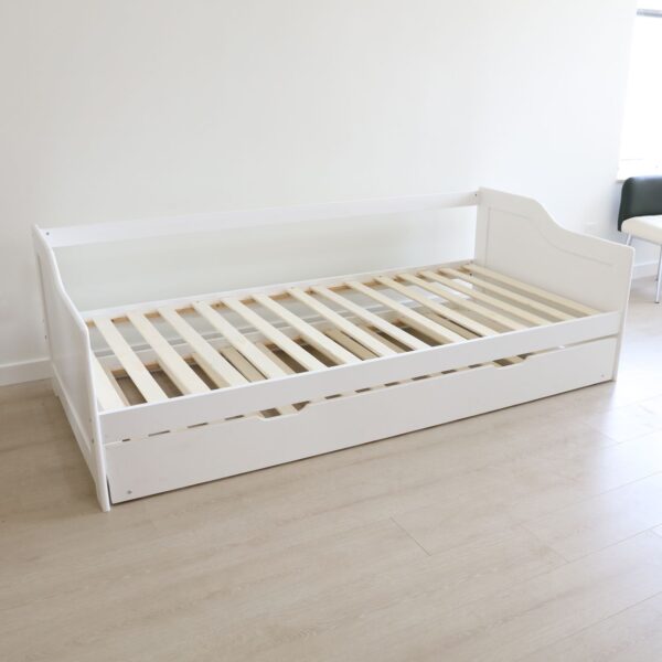 4059306113996-6 Better Home Funktionsbett ca. 90 x 200 cm ausziehbares Bett inkl. Lattenrost weiß