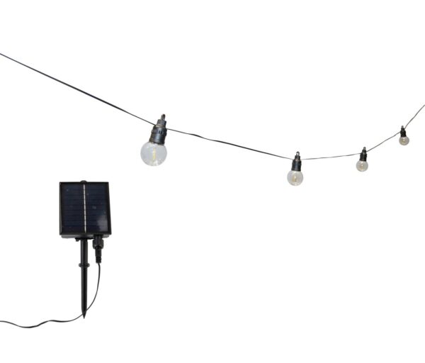 POWERTEC GARDEN Solar Glühbirnen Lichterkette