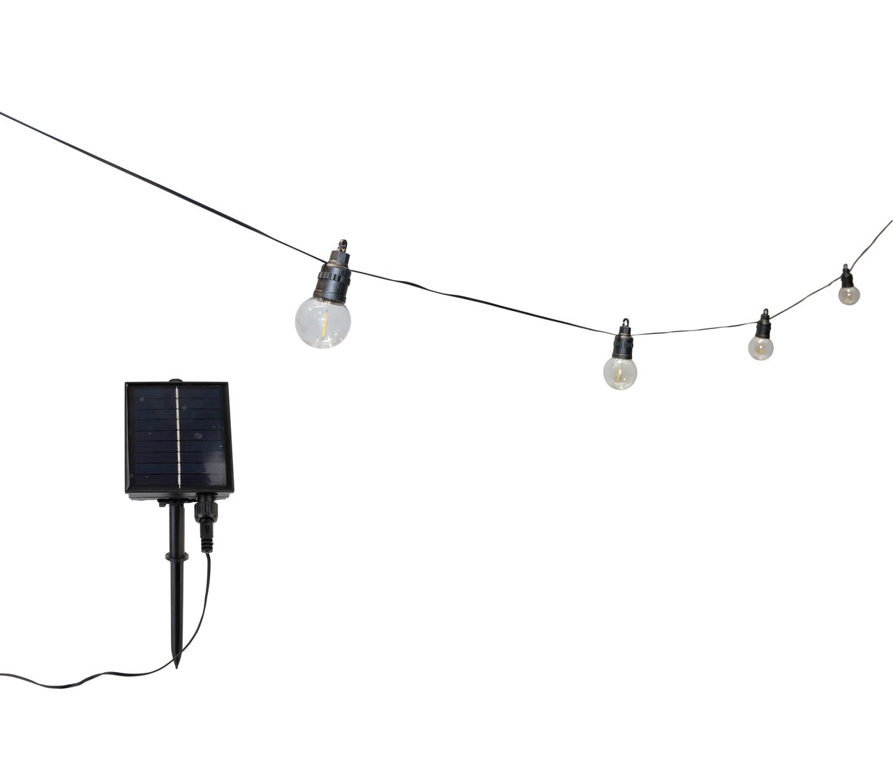 POWERTEC GARDEN Solar Glühbirnen Lichterkette