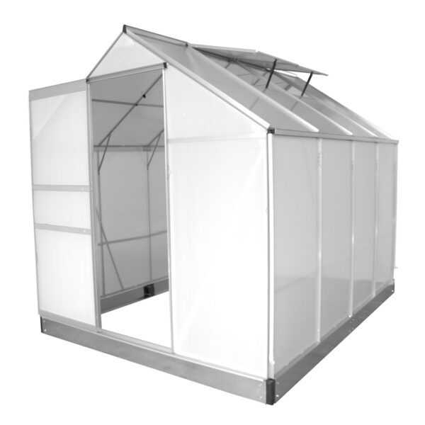 POWERTEC GARDEN Gewächshaus Alu OSAKA 250x190x195cm