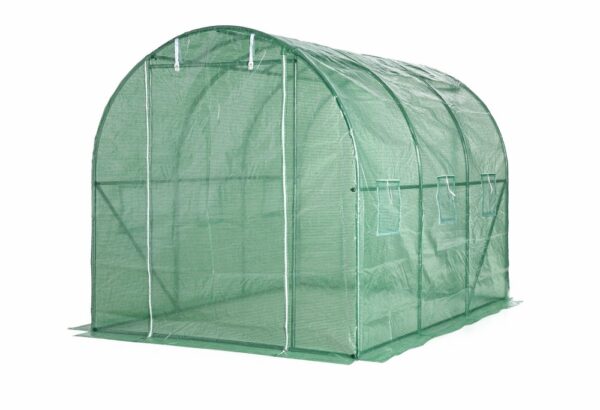 POWERTEC GARDEN Foliengewächshaus, Tomatengewächshaus mit 6 Fenster ca. 300x200x200 cm