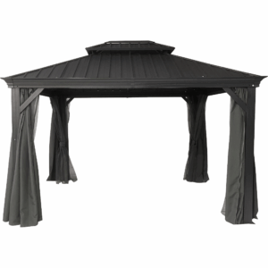 CHILLROI Garten Pavillon – / Pergola Prato, ca. 360 x 480 x 290 cm – Anthrazit