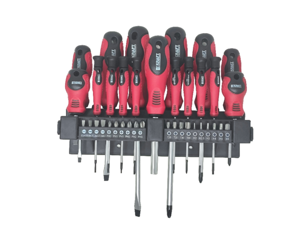KRAFT WERKZEUGE Bit – und Schraubendreher – Set 37 – tlg.