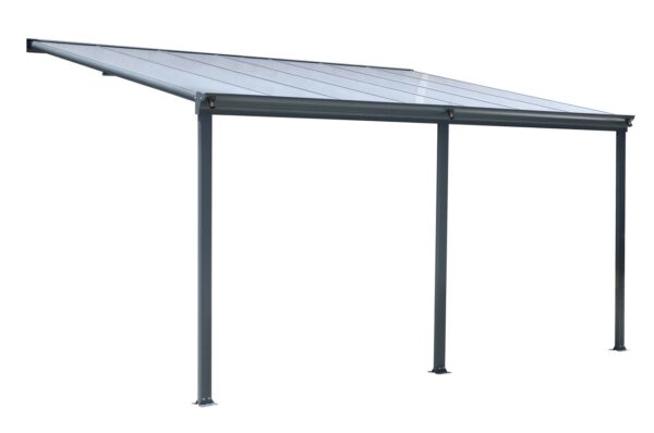 Better Home Terrassendach/Veranda, aus Polycarbonat ca. 434 x 303 x 258 cm – Anthrazit
