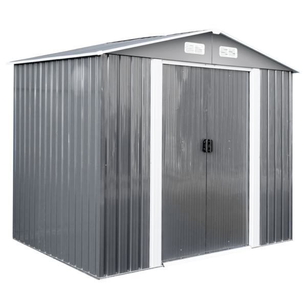 4059306117680-1 GreenYard Metallgerätehaus "Rio" – Anthrazit ca. 174 x 236 x 206 cm