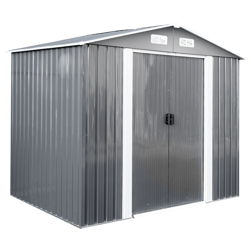 GreenYard Metallgerätehaus „Rio“ – Anthrazit ca. 174 x 236 x 206 cm