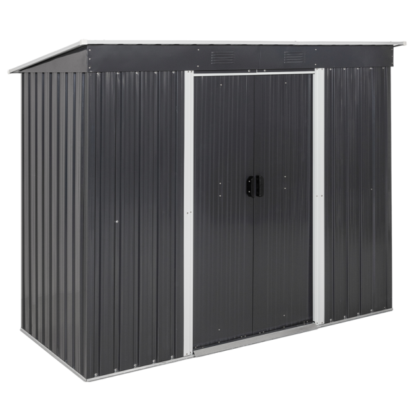 4059306117697-1 GreenYard Metallgerätehaus "Kigali" – Grau