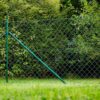 4059306117758-2 POWERTEC GARDEN Maschendrahtzaun Komplett – Set L15m x H150cm – Grün