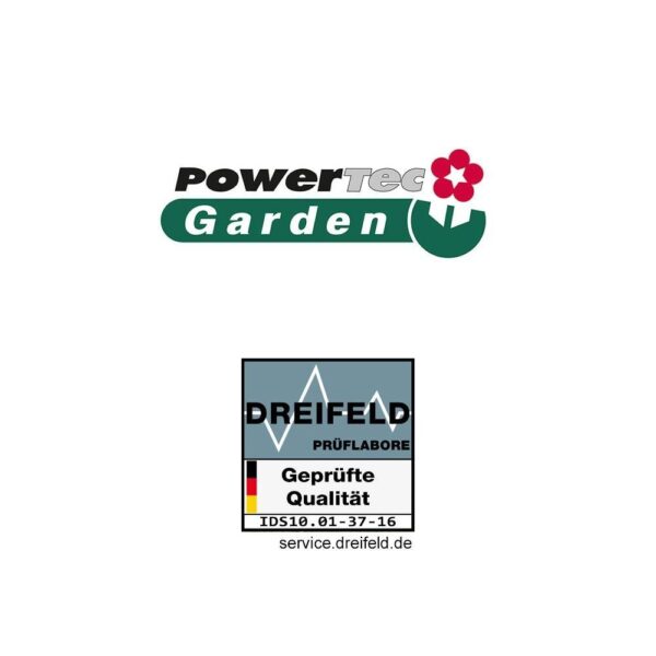 4059306117758-4 POWERTEC GARDEN Maschendrahtzaun Komplett – Set L15m x H150cm – Grün