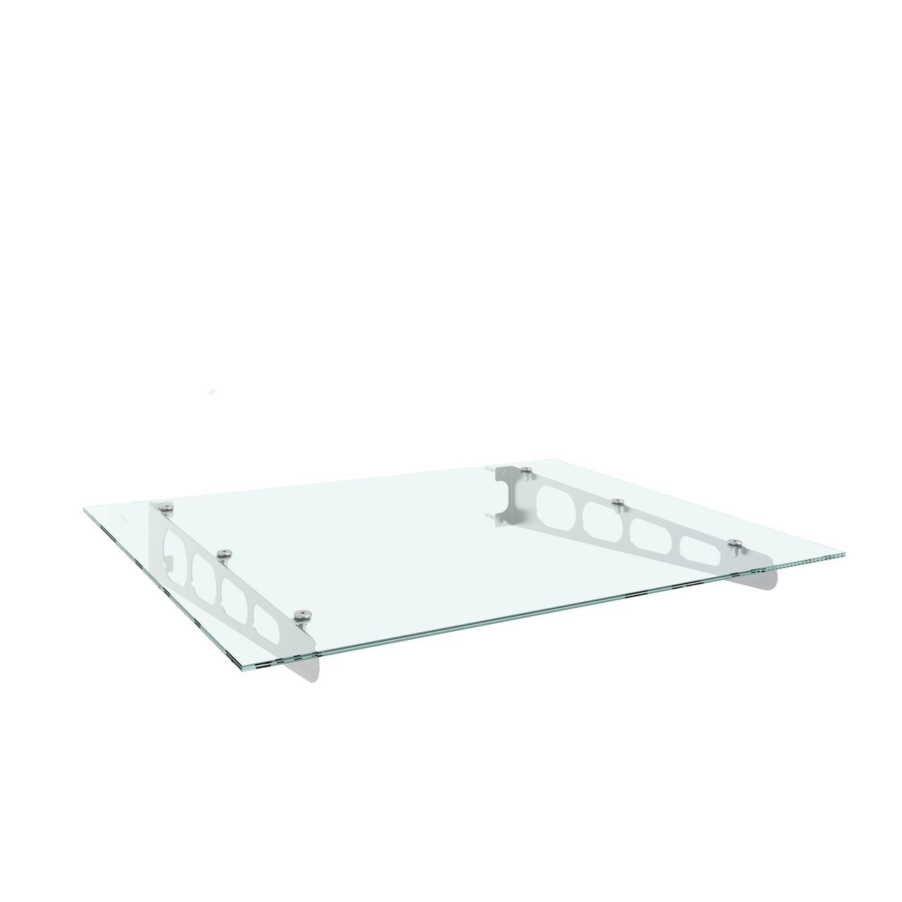 GreenYard Edelstahl – Vordach Estrella, ca. 150 x 90 cm – Edelstahl/Klarglas