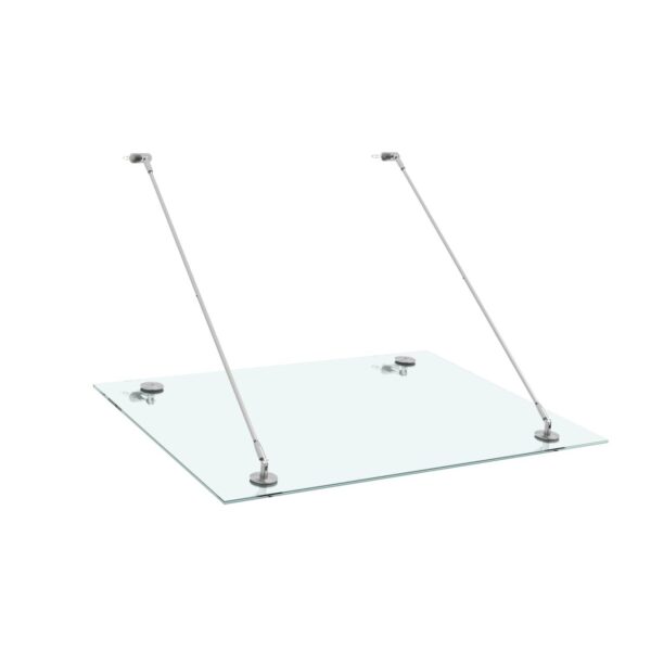 4059306117987-1 Better Home Edelstahl – Vordach Sombra, ca. 120 x 90 cm – Edelstahl/Klarglas