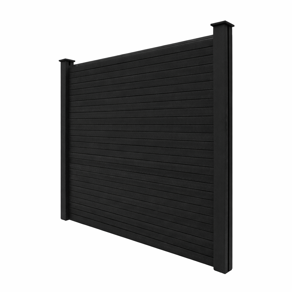 GreenYard WPC Sichtschutzzaun CORTEZA – 1 Pfosten & Pfostenkappe – Anthrazit