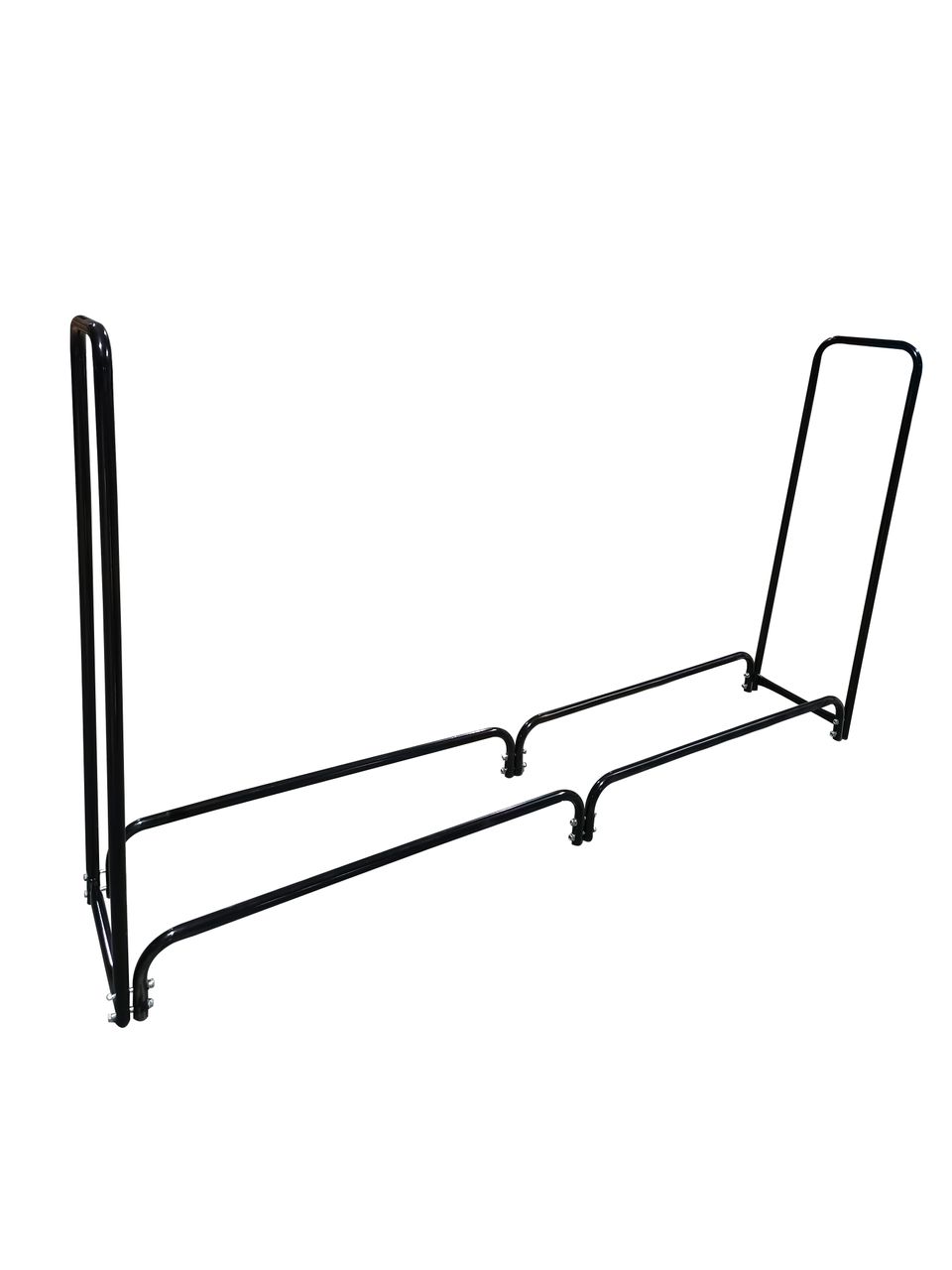 Tech-Craft Kaminholzregal aus Stahl, ca. 121 x 39 x 124 cm – Schwarz