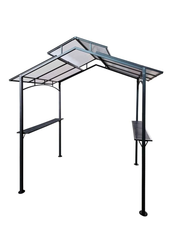 HC Garten & Freizeit Grillpavillon aus Stahl, ca. 240 x 150 x 250 cm – Anthrazit
