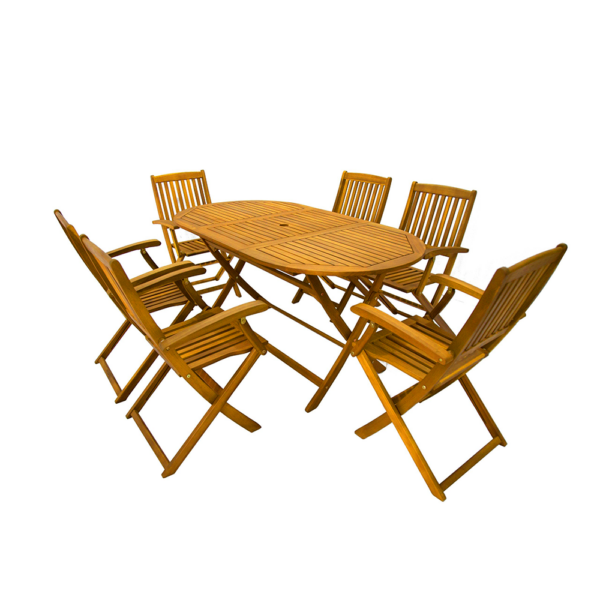 Prestige Home Living Outdoor 7tlg. Sitzgruppe Boston aus Akazienholz