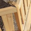 Hardin 1fachgut Baumbank 6 – Eckig & 360° aus Tannenholz, ca. 205 x 178 x 90 cm