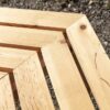 Hardin 1fachgut Baumbank 6 – Eckig & 360° aus Tannenholz, ca. 205 x 178 x 90 cm