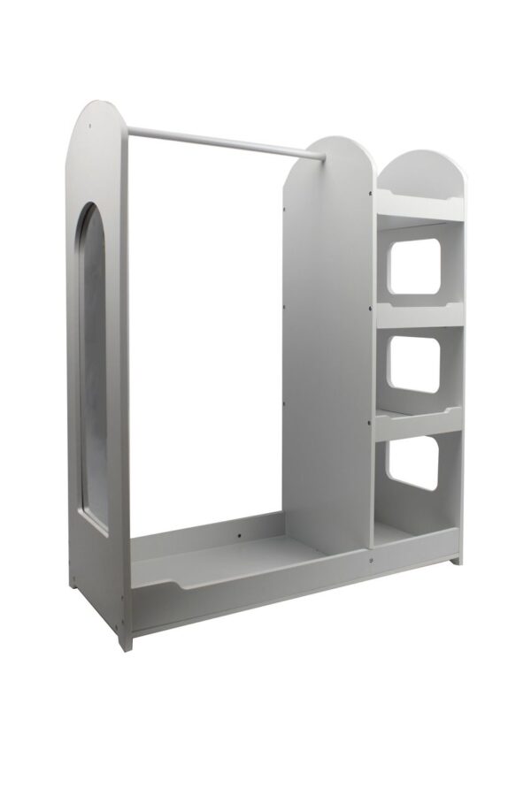 Hardin 1fachgut Kindergarderobe aus Holz mit Spiegel, ca. 93 x 39 x 112, 5 cm – Weiß