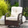 4059306125746-2 CHILLROI Gartensessel mit Dreh – und Schaukelfunktion, ca. 70 x 73 x 89 cm