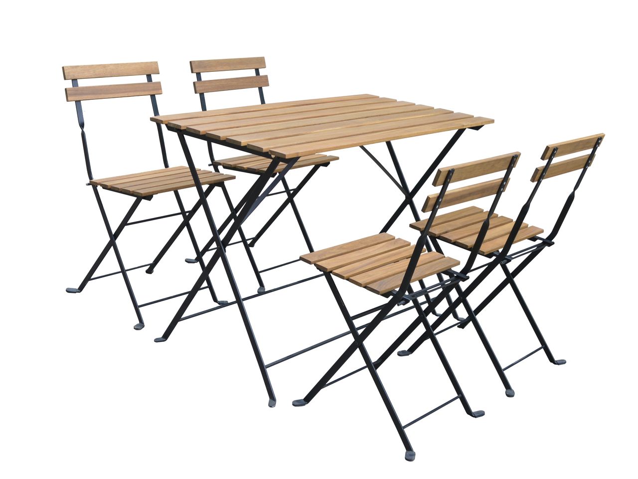 Prestige Home Living Outdoor 5tlg. IVY Bistro Set aus Akazienholz – Braun