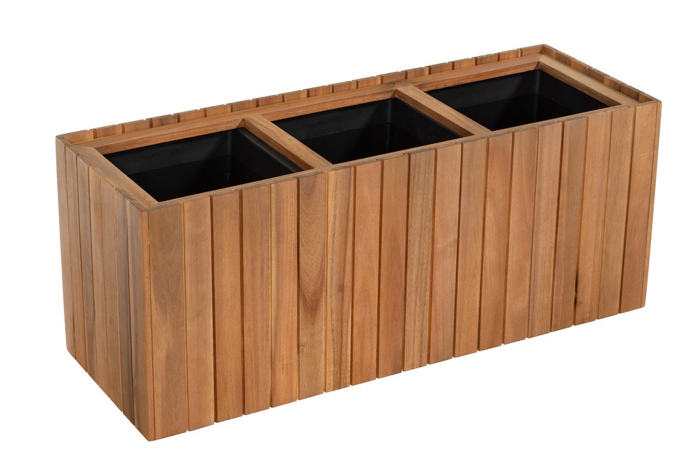 Prestige Home Living Outdoor Pflanzkübel aus Akazienholz, ca. 84 x 30 x 35 cm
