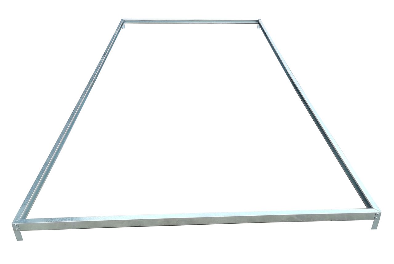 HC Garten & Freizeit Stahlfundament für Gewächshäuser, ca. 450 x 255 x 12 cm