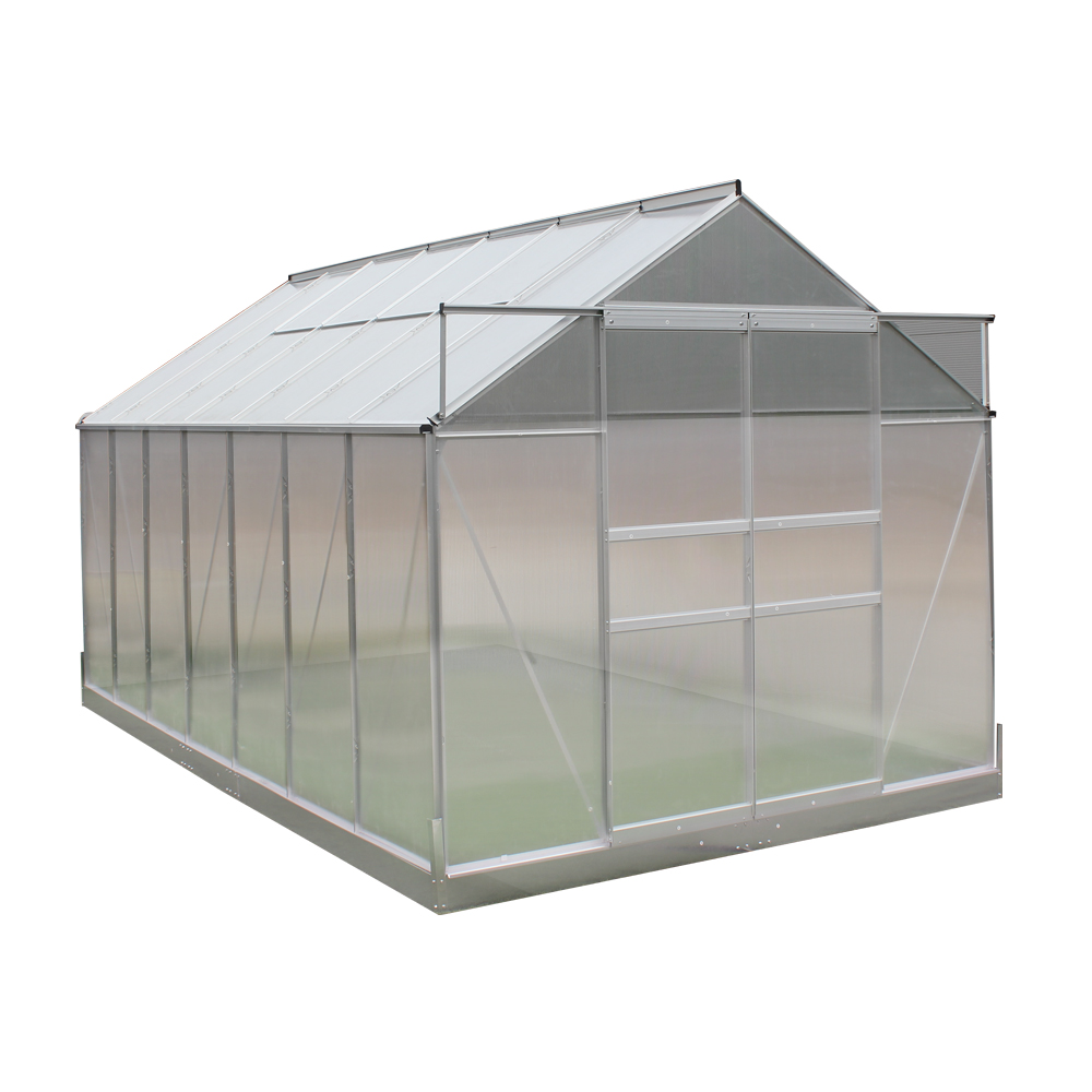 HC Garten & Freizeit Aluminium-Gewächshaus, ca. 443 x 244 x 210 cm