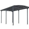 GreenYard Wohnmobil Carport aus Aluminium, ca. 760 x 360 x 360 cm – Anthrazit