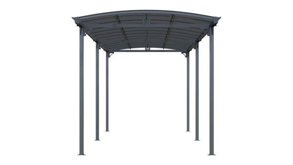 GreenYard Wohnmobil Carport aus Aluminium, ca. 760 x 360 x 360 cm – Anthrazit