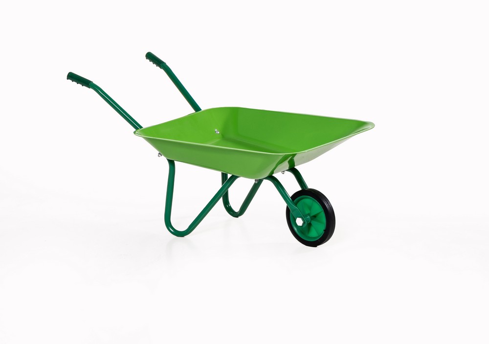 Hardin 1fachgut Kinderschubkarre, ca. 10 kg Tragkraft, ca. 71 x 32 x 38 cm – Grün