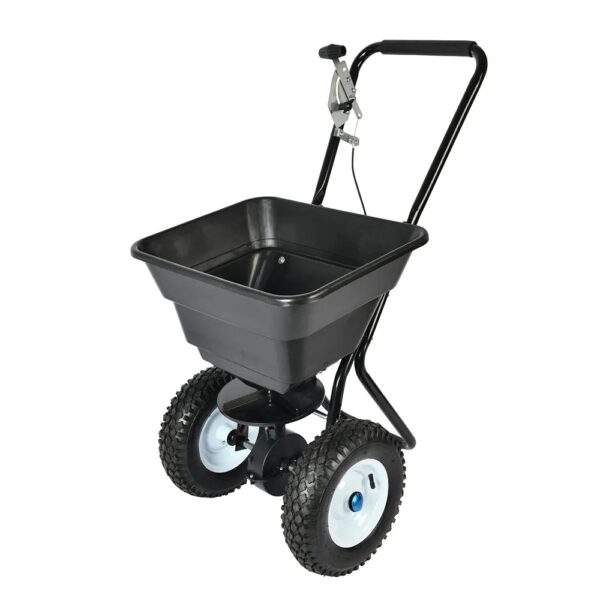 Hardin 1fachgut Streuwagen, ca. 100 L Kapazität – Schwarz