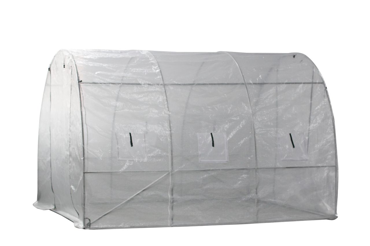 Hardin 1fachgut Begehbares Tunnelgewächshaus, ca. 300 x 300 x 200 cm
