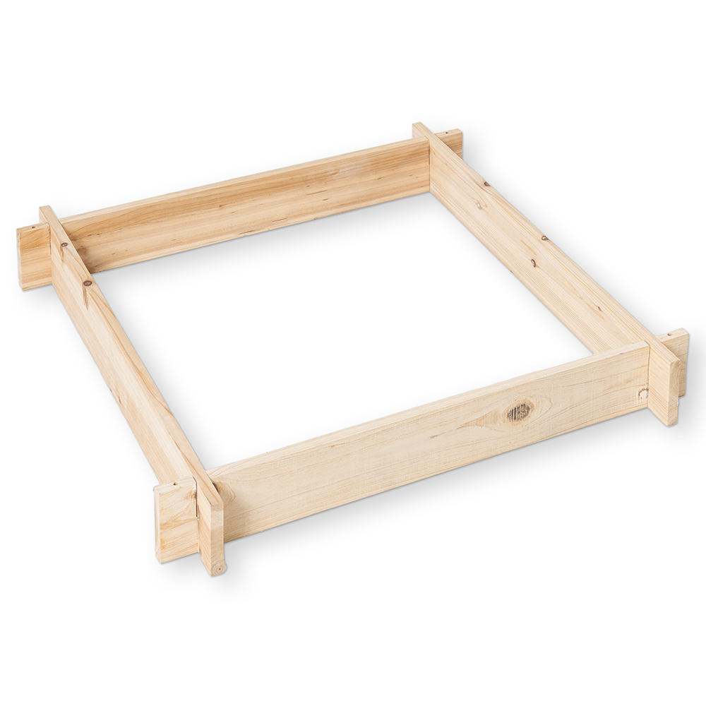 Hardin 1fachgut Pflanzkasten aus Fichtenholz, ca. 80 x 80 x 10 cm